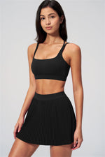 The Balance Sports Bra Tennis Skirt 2-Piece Set