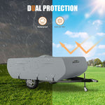 DikaSun 7 Layers Pop--Up Camper Cover | Breathable UV Resistant Windproof Waterproof RV Cover
