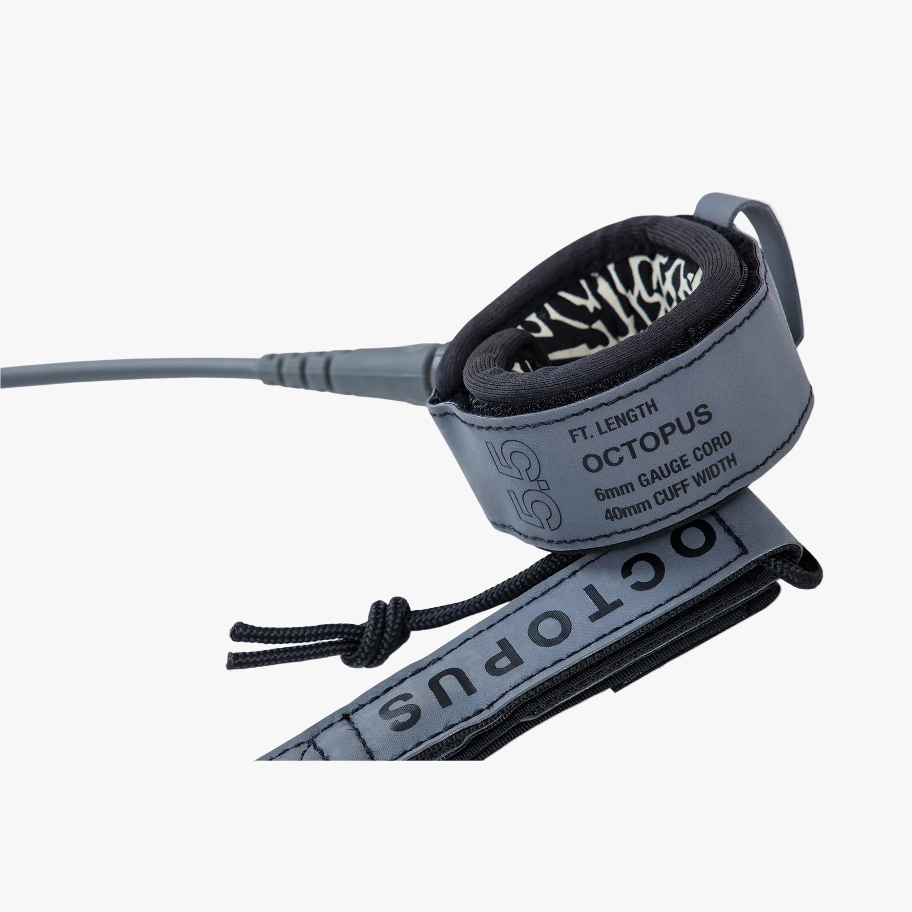 MISSION CONTROL 5.5" SURF LEASH | GREY