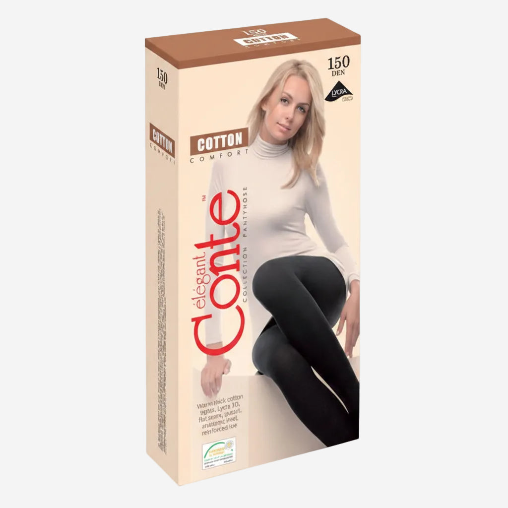 Conte Cotton Warm Opaque Women's Tights | 150 Den | 53% Cotton
