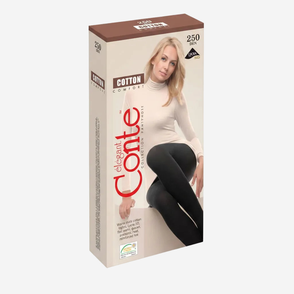 Conte Warm Opaque Women's Tights | 250 Den | 70% Cotton