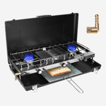 3-Burner Camping Stove 20000 BTU with Toast Tray | RV & Camping