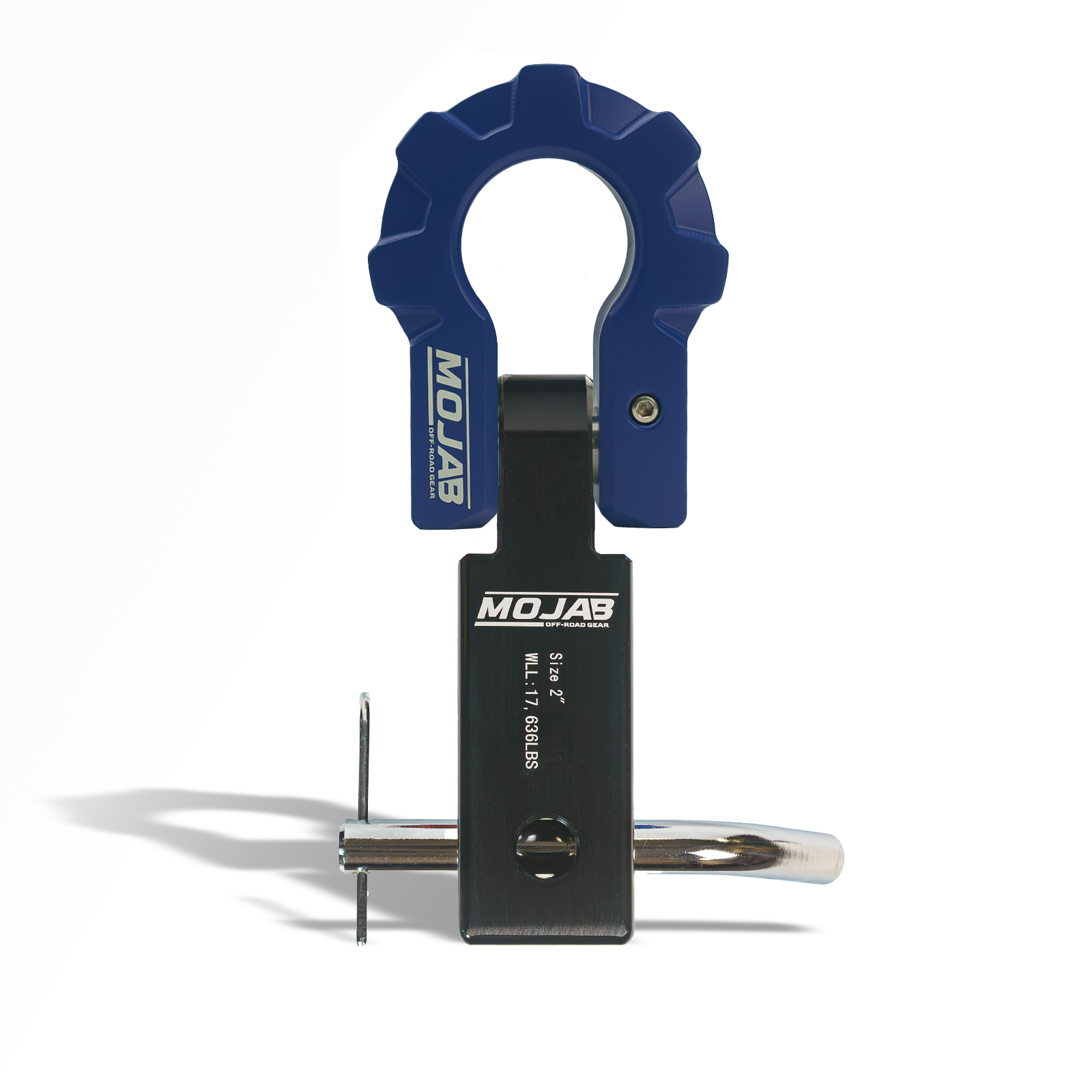 2” Aluminum Hitch Receiver with Aluminum D-Shackle 9T-Ceramic Coated (Lifetime Warranty)