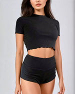90s Boyshort CloudRib™ Black