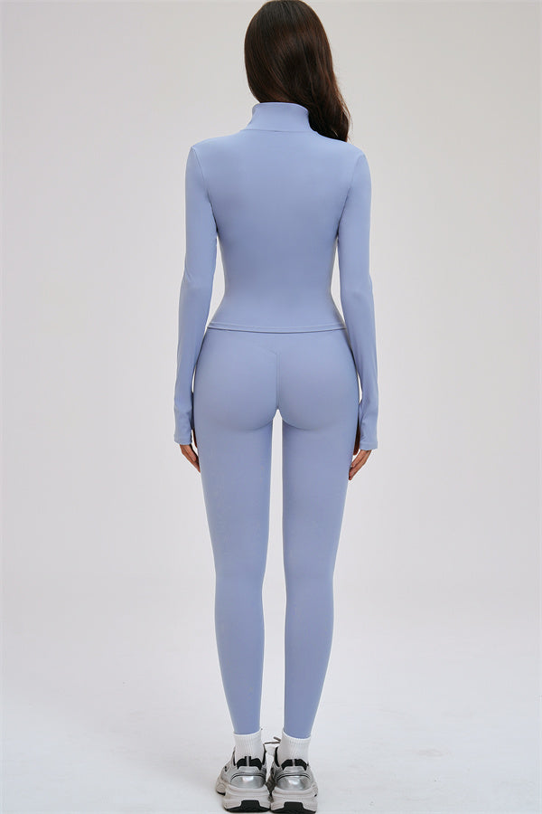 The Kinetic Zip Jacket Sports Bra Leggings | 3-Piece Set