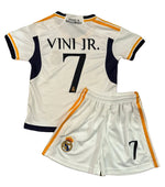 Vini Jr Kids Jersey White/Gold Real Madrid | Youth and Toddler Sizes