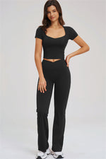 The Sizzle T-Shirt Flared Leggings | 2-Piece Set