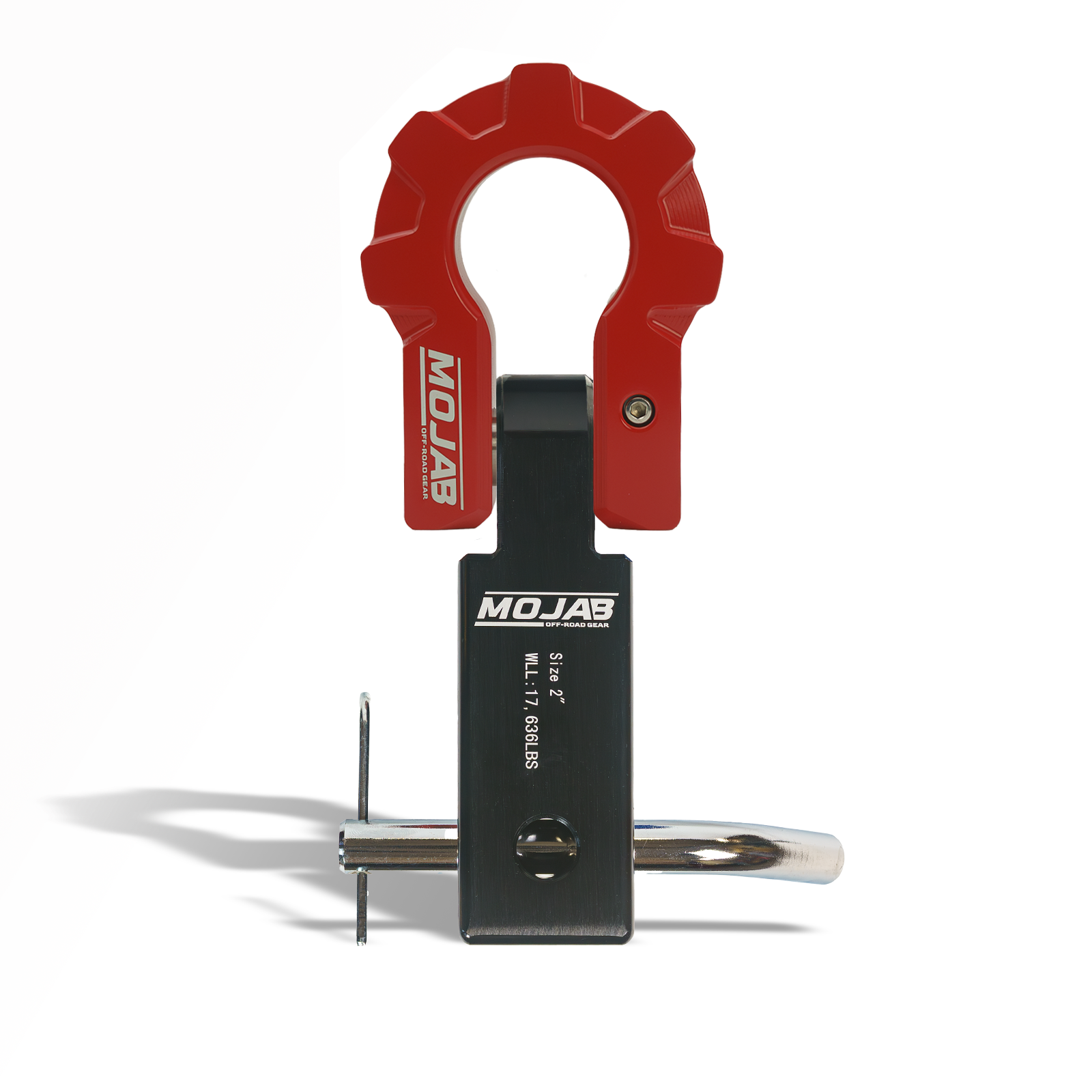 2” Aluminum Hitch Receiver with Aluminum D-Shackle 9T-Ceramic Coated (Lifetime Warranty)