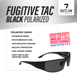 Fugitive TAC Black Polarized Sunglasses | ANSI Z87.1-2015