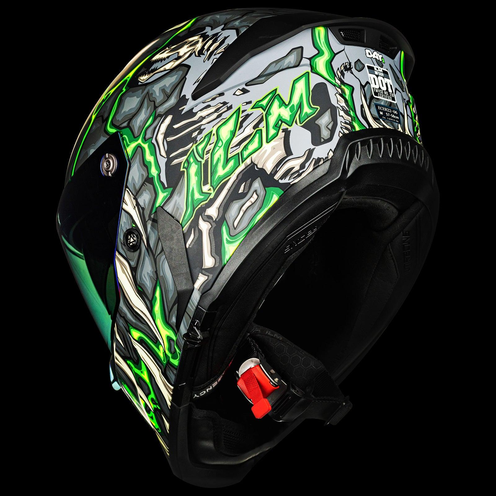ILM Full Face Motorcycle Helmets | Racing Helmet Model MF509
