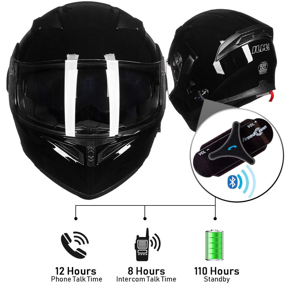 ILM Modular Flip Up Full Face Bluetooth Motorcycle Helmet | 902BT