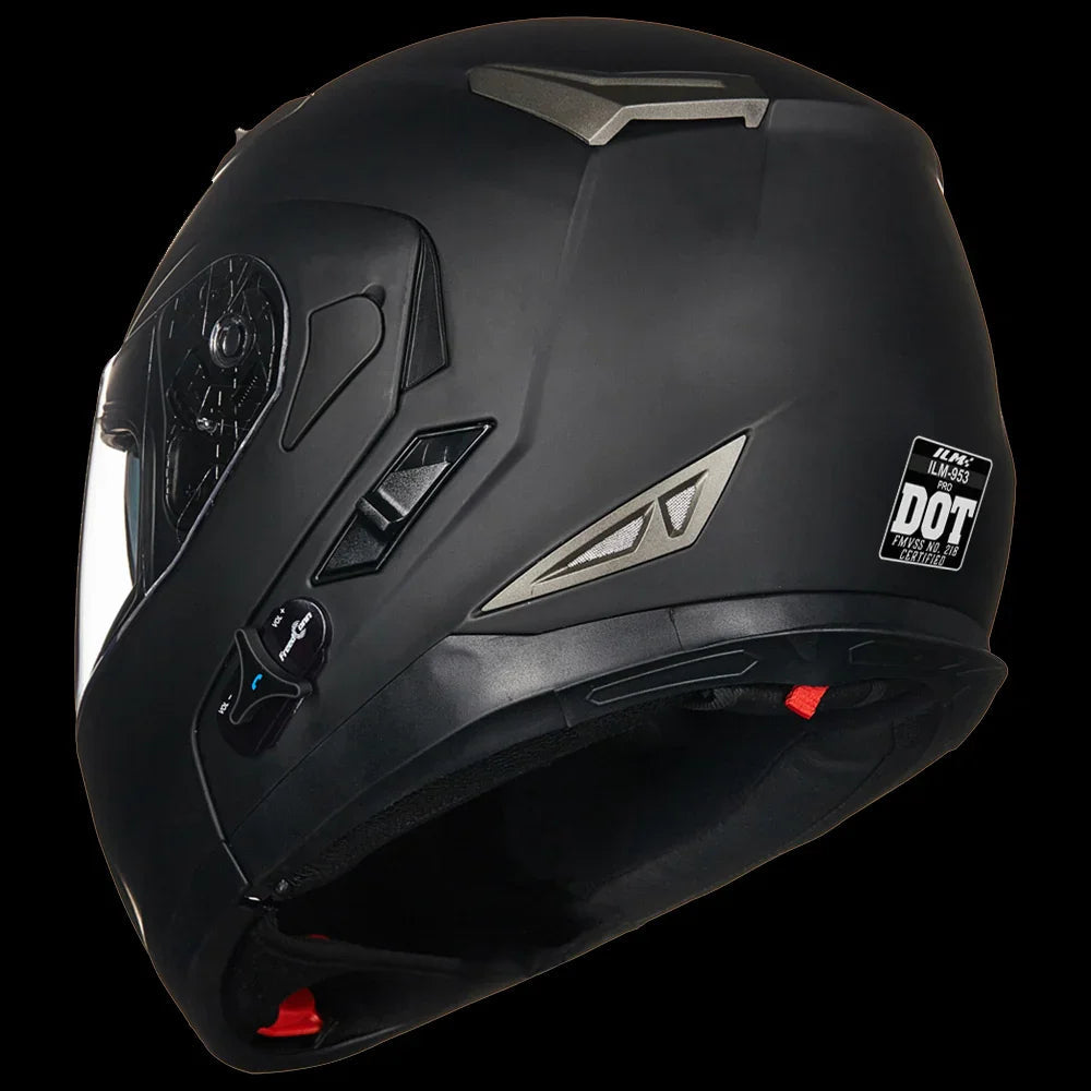 ILM Bluetooth Integrated Modular Flip-Up Full Face Motorcycle Helmet | Model 953PRO