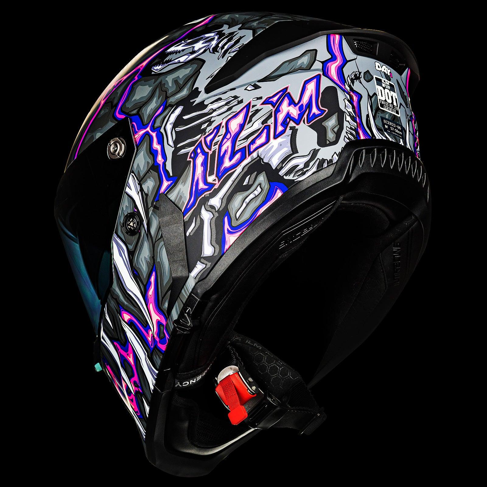 ILM Full Face Motorcycle Helmets | Racing Helmet Model MF509