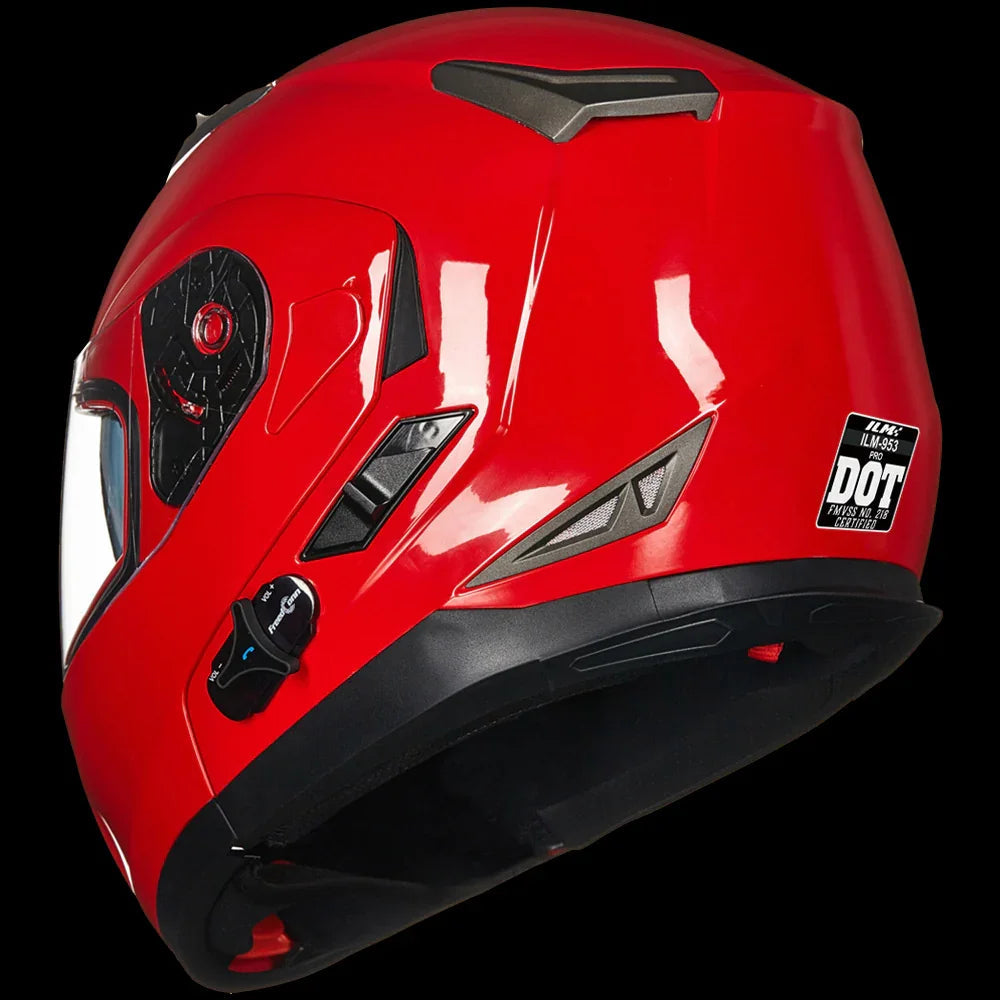 ILM Bluetooth Integrated Modular Flip-Up Full Face Motorcycle Helmet | Model 953PRO