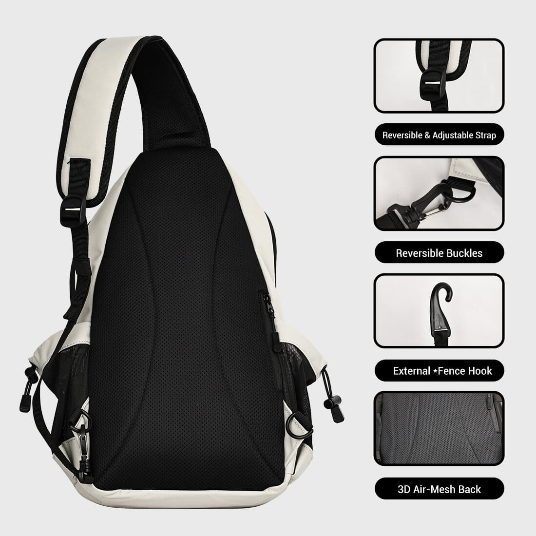 Pickleball Sling Bag | Grey