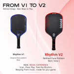 Rhythm Hybrid Pickleball Paddle | Red