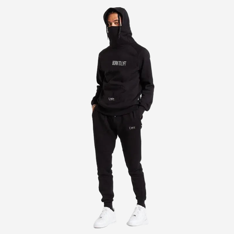 Men's Loose Fit Solid Color Hooded Casual Sweater