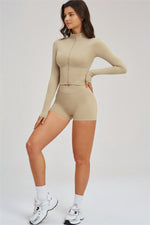 The Sizzle Zip Jacket Shorts | 2-Piece Set