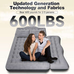 Thicken Backseat SUV/Car/Truck Air Mattress Air Bed Inflatable Mattress 24" Width | Grey