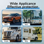 Set of 4 Black Waterproof RV Tire Covers | HD Wheel Protectors for Trailers, Campers, Trucks, SUVs & Motorhomes