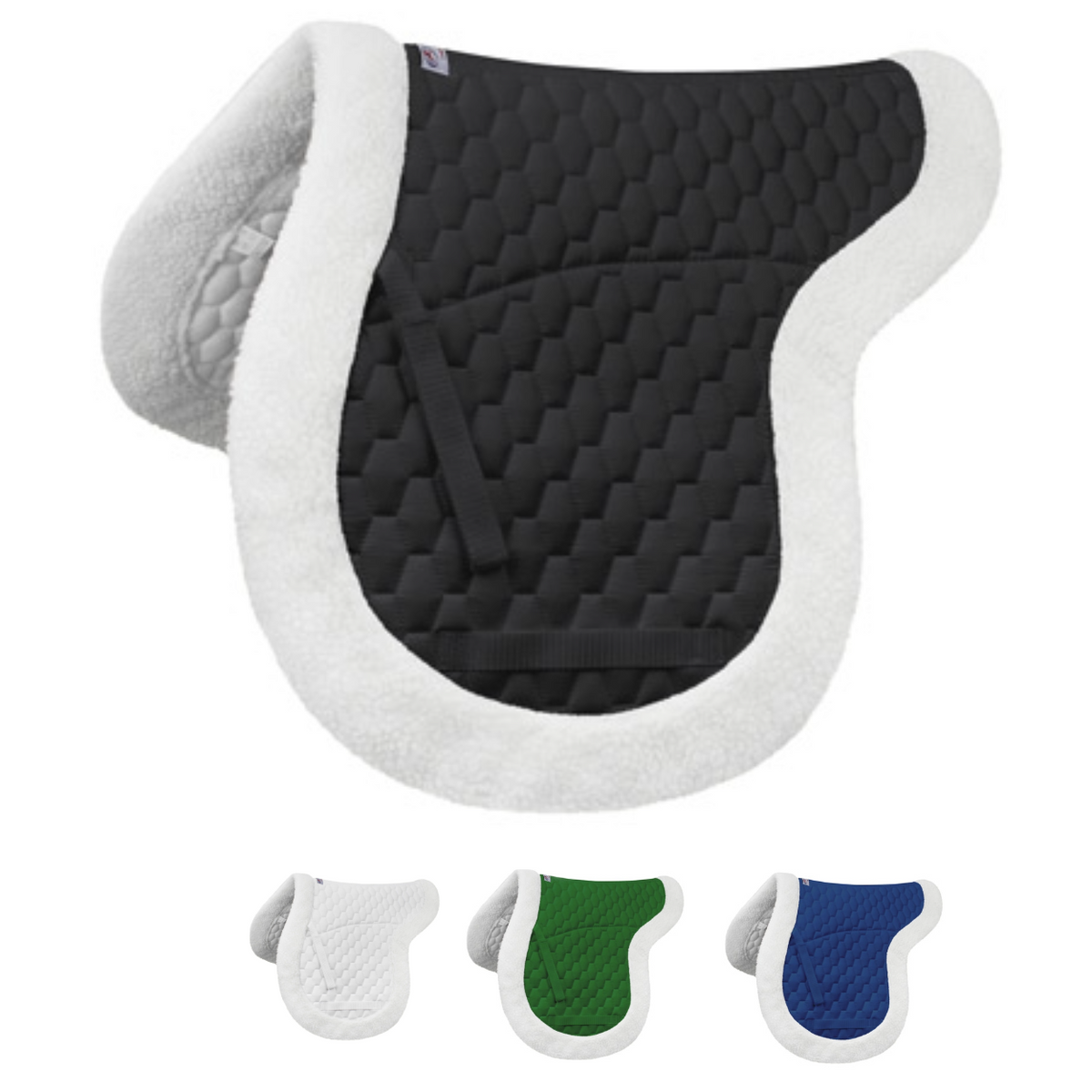Derby Originals Fleece Padded Contour All Purpose English Saddle Pad