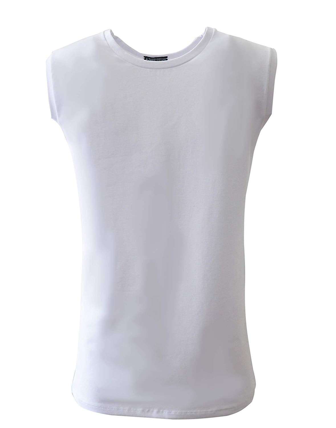 BASIC COTTON Free Spirit Premium Quality Cotton Men's Sleeveless Tank Top | Proudly Made in Italy (988)