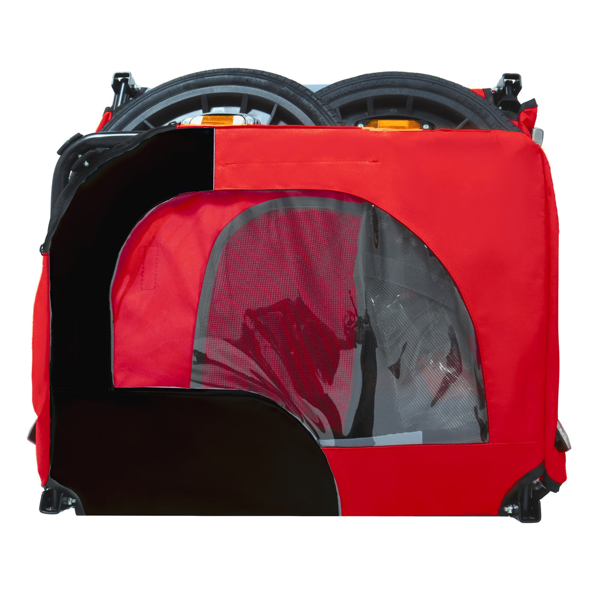 Pet Bike Trailer with Foldable Steel Frame | Small & Medium Pets