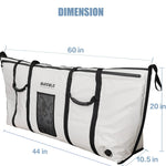 60x20'' Fish Cooler Bag with YKK Zipper | Flat Bottom