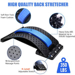 Back Stretcher for Lower Back Pain Relief | Multi-Level Lumbar Support Massager