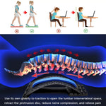 Back Stretcher for Lower Back Pain Relief | Multi-Level Lumbar Support Massager