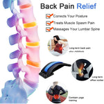 Back Stretcher for Lower Back Pain Relief | Multi-Level Lumbar Support Massager