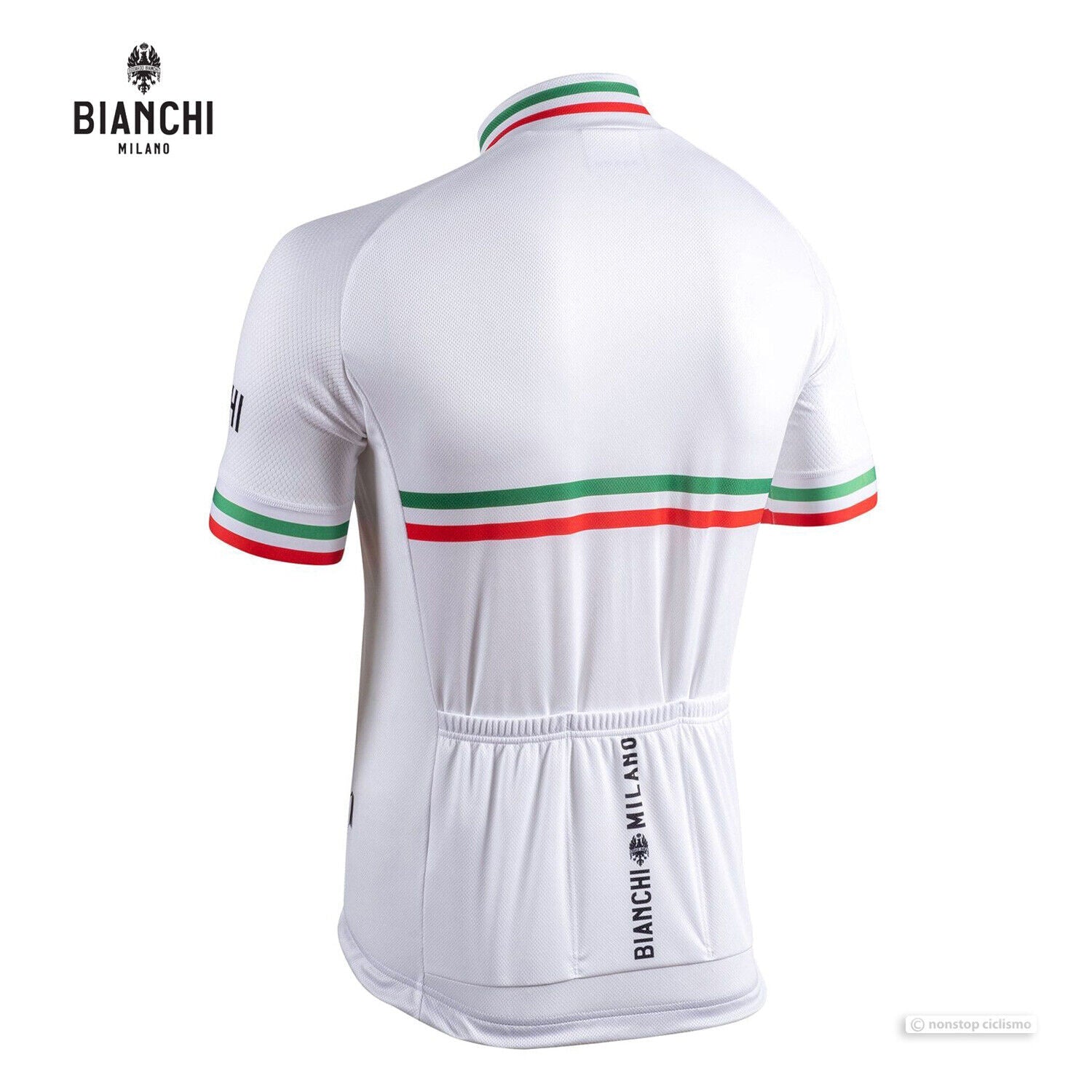 Bianchi Isalle Men's Cycling Jersey | White