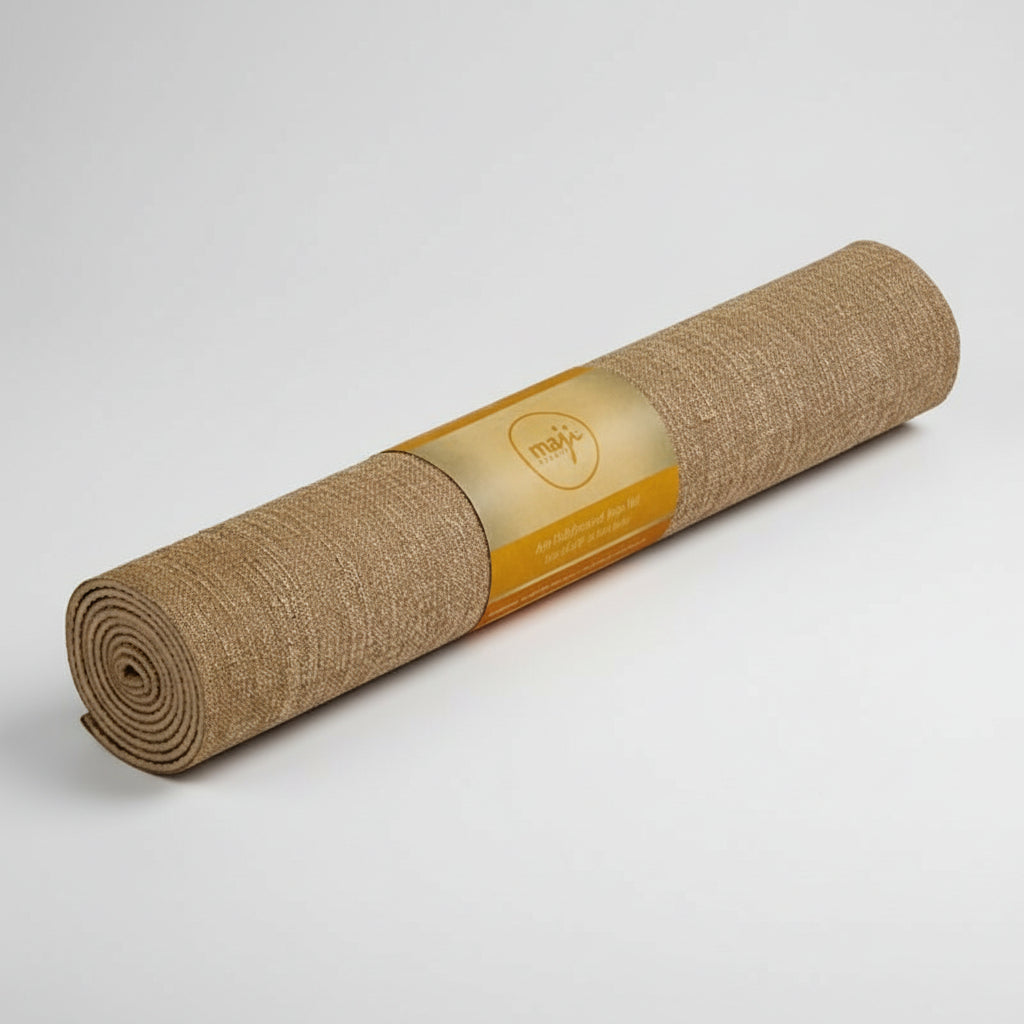 Maji Sports Jute Premium Eco Yoga Mat + Foot Massager  (7.5cm x 17.5cm)