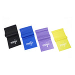 Maji Sports Full Body Exercise & Stretch Bands | Variable Resistance 4-Pack