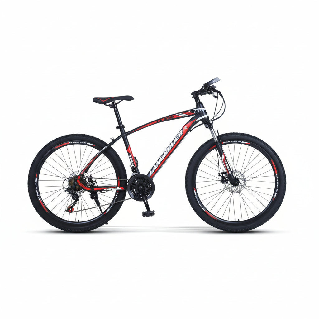 Cross-Country 24"/26" Bike with Shock-Absorbing Spring Fork and Carbon Frame