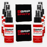 Grip Spritz Basketball Shoe Grip Spray | Team 6 Pack | 6 Bottles + 2 Spritz Mitts