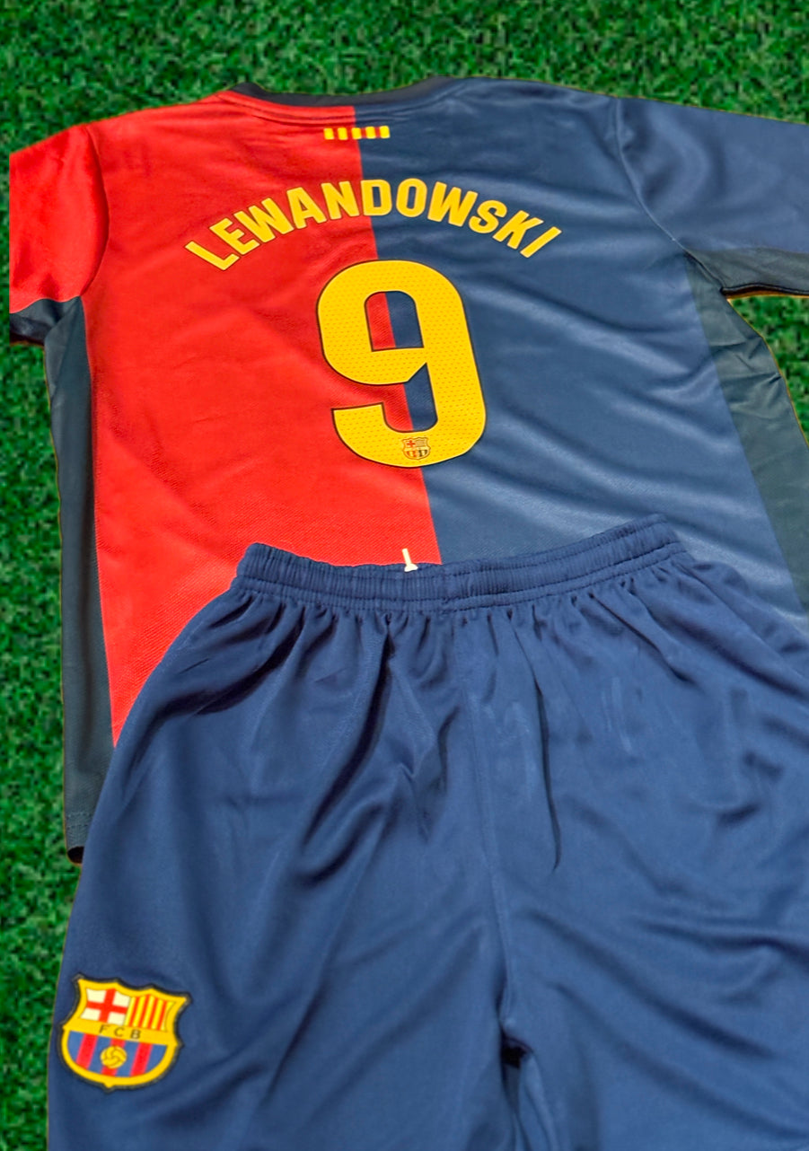 Lewandowski Barcelona 9 Kids Soccer Jersey | Toddler & Youth Sizes
