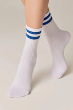 Conte Active Cotton Long Socks with Lurex Stripes