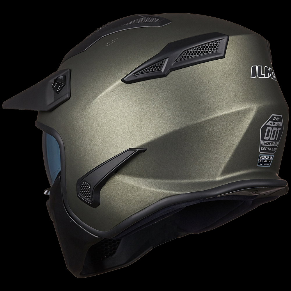 ILM Open Face Motorcycle 3/4 Half Helmet | Model 726X