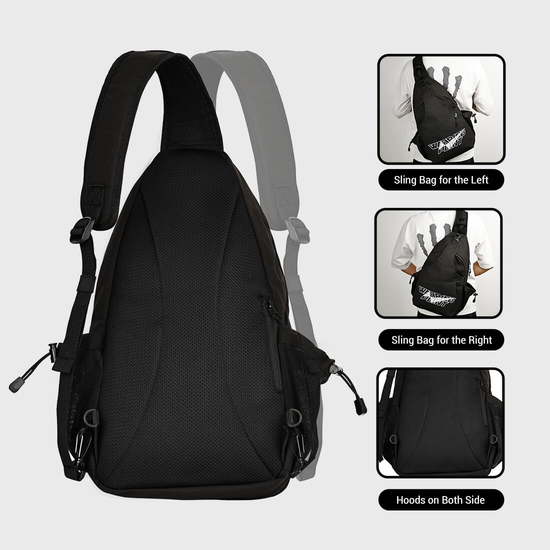 Pickleball Sling Bag | Black