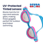 Palantic Jr. Silicone Swim Goggles | Blue/Pink