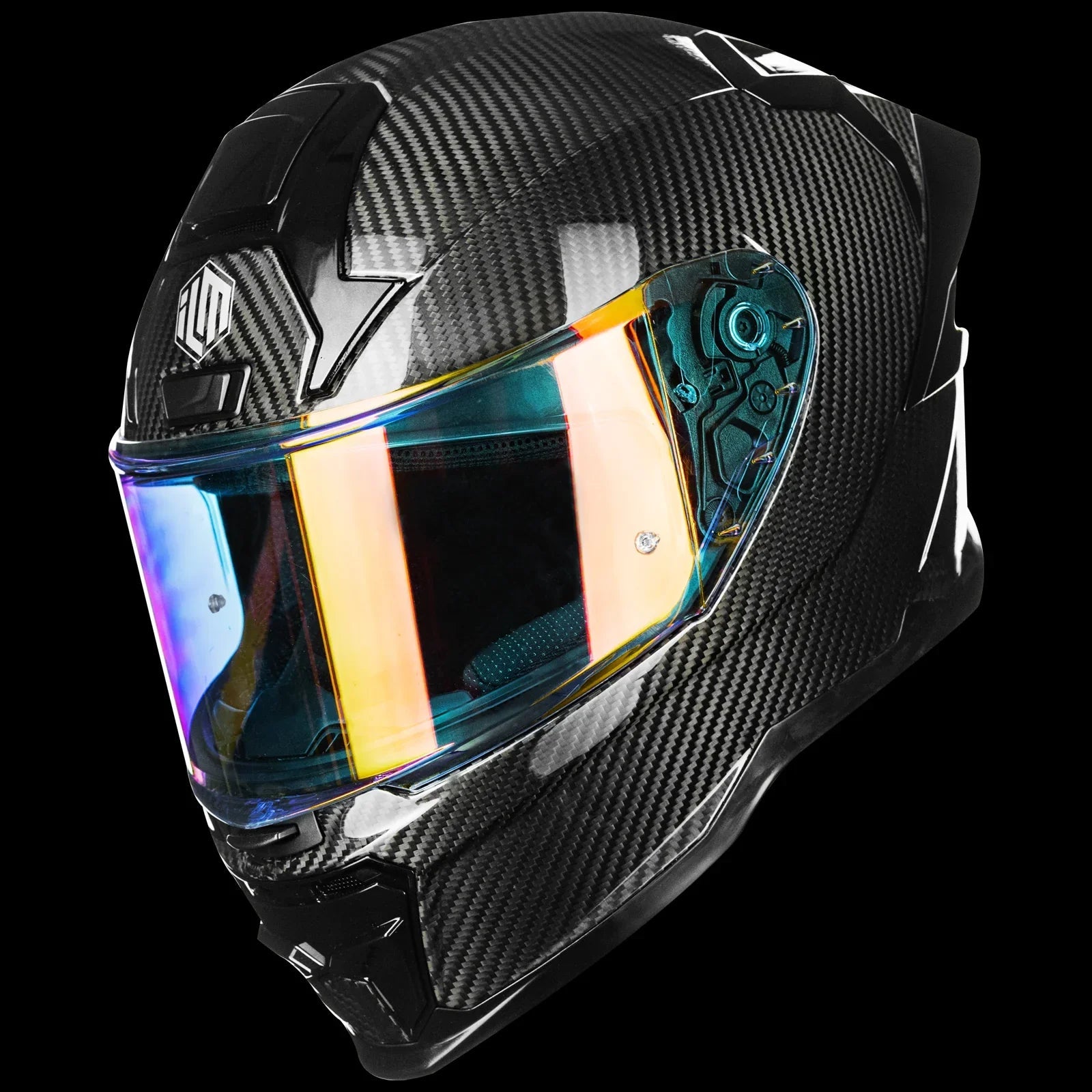ILM Carbon Fiber Motorcycle Helmets Full Face Racing Helmet | MF577P