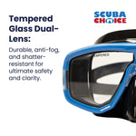 Palantic Diving & Snorkeling 2 Window Black Dive Mask