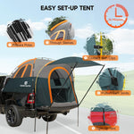 Umbrauto Truck Bed Tent with Awning | Fits 5.5-5.8' Truck Beds | PU3000mm Waterproof Pickup Tent