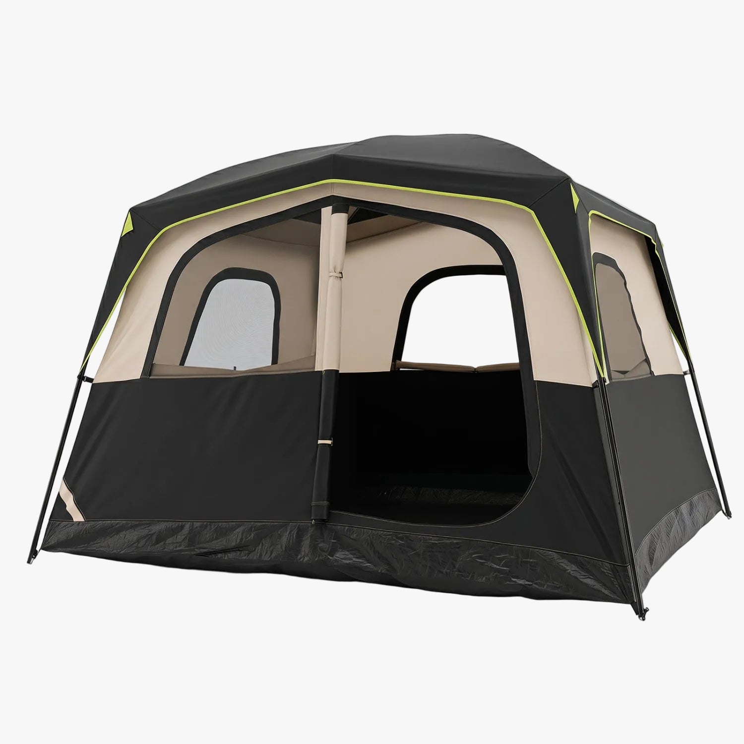 6-Person Camping Tent with Rainfly and Mesh Windows