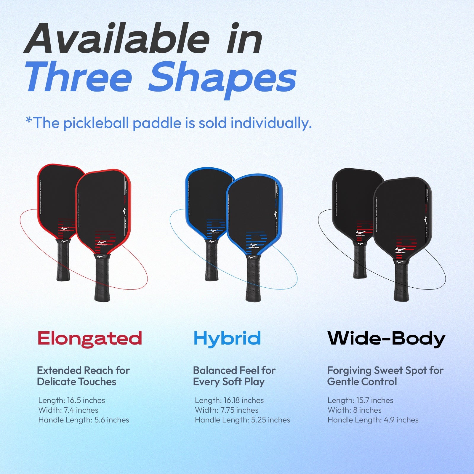 Rhythm Pickleball Paddle | Elongated