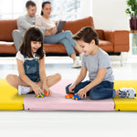 Tri-Fold Gym Mat with Handles and Removable Zippered Cover | 6' x 2'