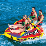 WOW Watersports Matrix Towable Boat Tube with Secure Seating for 1-4 Persons