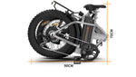 20x4.0" Foldable Fat Tire Electric Bike 48V 12.5AH Extended Range Dual Disc Brakes with Fenders