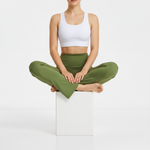 Flare Yoga Pants with Wide Elastic Waistband